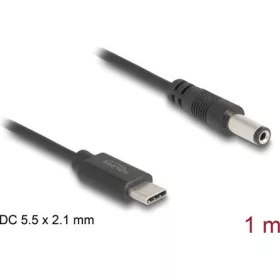   Delock USB Type-C  tápkábel - DC 5,5 x 2,1 mm méretű apa 1 m