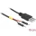 Delock USB-A 2.0 -> Pinheader 2pin M/M tápkábel 0.1m fekete