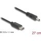 Delock USB Type-C  tápkábel - DC 3,0 x 1,1 mm méretű apa 27 cm