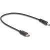 Delock USB Type-C  tápkábel - DC 3,0 x 1,1 mm méretű apa 27 cm