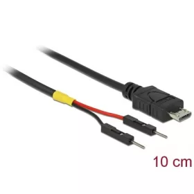   Delock USB-B 2.0 micro -> Pinheader 2pin M/M tápkábel 0.1m fekete