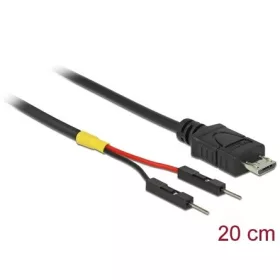   Delock USB-B 2.0 micro -> Pinheader 2pin M/M tápkábel 0.2m fekete