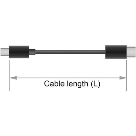 Delock Powered USB 24V -> POS 8pin M/M adatkábel 1m fekete