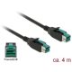 Delock Powered USB 12V -> Powered USB 12V M/M adatkábel 4m fekete
