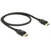 Delock Kábel - 85506 (Displayport 1.2 > Displayport 1.2, apa/apa, 4K@60Hz, 0,5m)