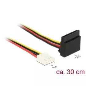   Delock Floppy Power -> SATA Power 15pin F/F tápkábel 0.3m