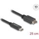 Delock USB-E A Key -> USB-C 3.2 Gen2 M/M adatkábel 0.25m fekete