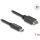 Delock USB-E A Key -> USB-C 3.2 Gen2 M/M adatkábel 1m fekete