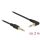 Delock Jack stereo 3,5mm (3pin) -> Jack stereo 3,5mm (3pin) M/M audio kábel 2m fekete egyenes/90°
