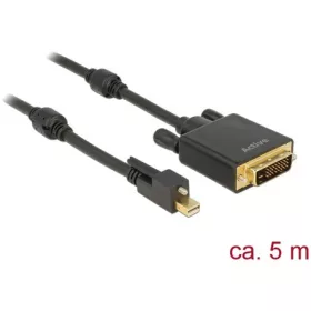   Delock Mini- DisplayPort 1.2 -> DVI-D M/M video jelkábel 5m fekete
