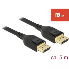   Delock DisplayPort 1.4 -> DisplayPort 1.4 M/M video kábel 5m fekete