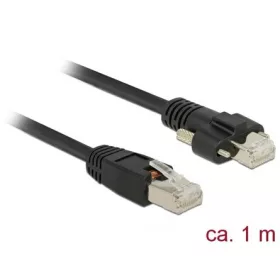   Delock 1 m-es RJ45 dugó > RJ45 dugó csavarokkal csatlakozós Cat.6 SSTP kábel