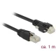 Delock 1 m-es RJ45 dugó > RJ45 dugó csavarokkal csatlakozós Cat.6 SSTP kábel