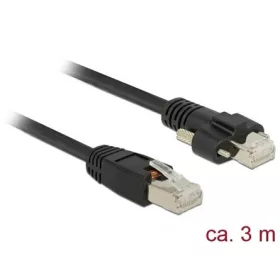   Delock 3 m-es RJ45 dugó > RJ45 dugó csavarokkal csatlakozós Cat.6 SSTP kábel