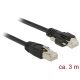 Delock 3 m-es RJ45 dugó > RJ45 dugó csavarokkal csatlakozós Cat.6 SSTP kábel