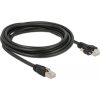 Delock 3 m-es RJ45 dugó > RJ45 dugó csavarokkal csatlakozós Cat.6 SSTP kábel