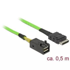   Delock OCuLink SFF-8611 -> SAS mini SFF-8643 M/M adatkábel 0.5m zöld