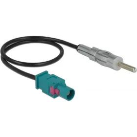   Delock FAKRA Z -> DIN M/M antenna kábel 0.32m fekete RG-174