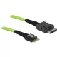 Delock OCuLink SFF-8611 -> SAS SFF-8654 M/M adatkábel 1m zöld