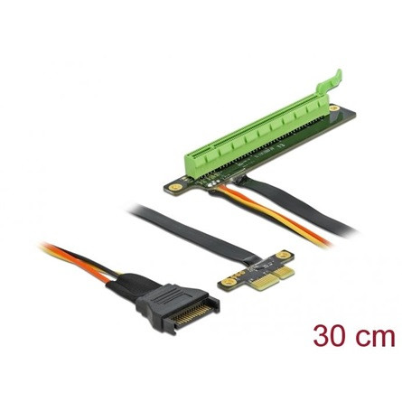 Delock PCI Express Riser kártya x1 - x16 hajlékony kábellel, 30 cm