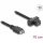 Delock USB-E A Key -> USB-C 3.2 Gen2 M/F adatkábel 0.7m fekete panel-mount
