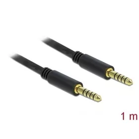   Delock Jack stereo 4,4mm (5pin) -> Jack stereo 4,4mm (5pin) M/M audio kábel 1m fekete