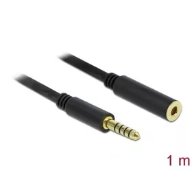   Delock Jack stereo 4,4mm (5pin) -> Jack stereo 4,4mm (5pin) M/F audio kábel hosszabbító 1m fekete
