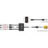 Delock HDMI Displayport mini USB-C -> HDMI 2.0 M/M adapter 1.8m fekete