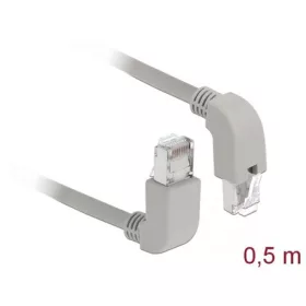   Delock RJ45 CAT5e SF/UTP -> RJ45 CAT5e SF/UTP M/M adatkábel 0.5m szürke