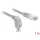 Delock RJ45 CAT6A S/FTP -> RJ45 CAT6A S/FTP M/M adatkábel 1m szürke 90° egyenes/le