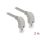 Delock RJ45 CAT6A S/FTP -> RJ45 CAT6A S/FTP M/M adatkábel 2m szürke 90° le/le