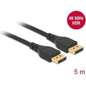   Delock DisplayPort 1.2 -> DisplayPort 1.2 M/M video kábel 5m fekete