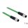 Delock M12 4pin D-code -> M12 4pin D-code M/M adatkábel 1m zöld TPU