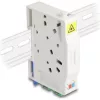 Delock Optikai szál csatlakoztató doboz DIN sínhez csatlakozó tartállyal és 2 x SC Simplex coupler-rel