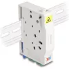 Delock Optikai szál csatlakoztató doboz DIN sínhez csatlakozó tartállyal és 2 x SC Simplex coupler-rel
