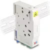 Delock Optikai szál csatlakoztató doboz DIN sínhez csatlakozó tartállyal és 2 x SC Simplex coupler-rel