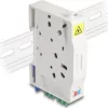 Delock Optikai szál csatlakoztató doboz DIN sínhez csatlakozó tartállyal és 2 xLC Duplex coupler-rel