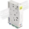 Delock Optikai szál csatlakoztató doboz DIN sínhez csatlakozó tartállyal és 2 xLC Duplex coupler-rel