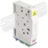 Delock Optikai szál csatlakoztató doboz DIN sínhez csatlakozó tartállyal és 2 xLC Duplex coupler-rel