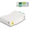 Delock Optikai szál csatlakoztató doboz DIN sínhez csatlakozó tartállyal és 2 xLC Duplex coupler-rel