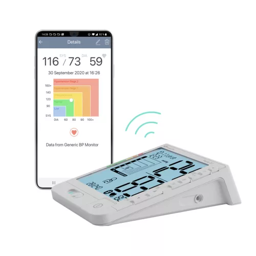 TrueLife Pulse BT Digitális, felkaros vérnyomásmérő, Bluetooth applikációval