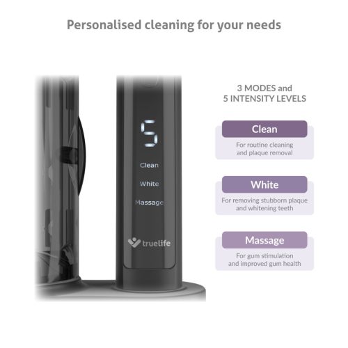 TrueLife SonicBrush K150 Elektromos fogkefe UV sterilizálóval fekete