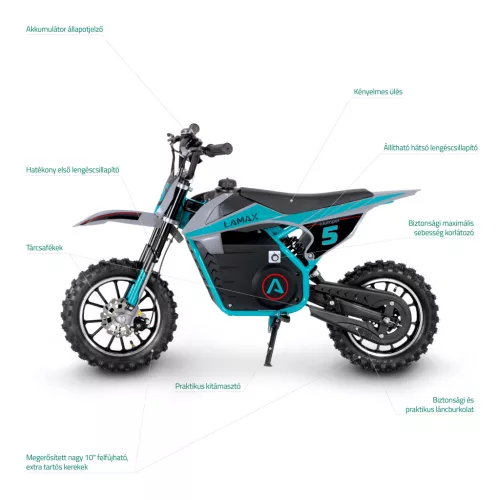 LAMAX eJumper DB50 Blue 800W elektromos gyerek motor