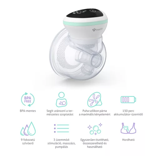 TrueLife Nutrio BP W5 Hordozható elektromos mellszívó