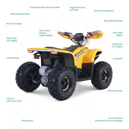 LAMAX eBumbleBee ATV60M 750W Eletromos gyerek quad