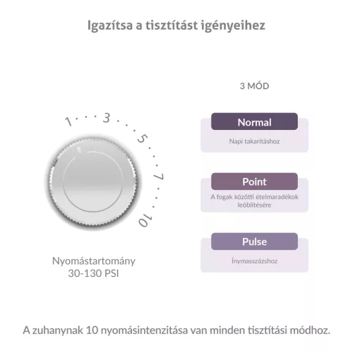 TrueLife AquaFloss Station F300 Szájzuhany Fehér