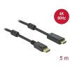 Delock KAB Delock 85958 DisplayPort 1.2 - HDMI kábel 4K 60Hz - 5m