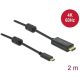 Delock KAB Delock 85970 Aktív USB-C - HDMI kábel (DP Alt Mode) 4K 60Hz - 2m