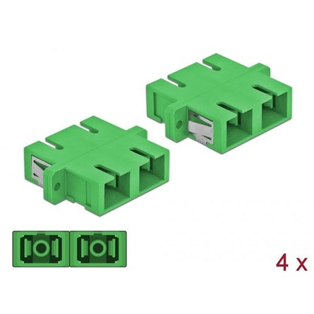 Delock SC Duplex -> SC Duplex M/M adapter zöld single-mode ,4db