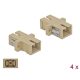 Delock SC Simplex -> SC Simplex M/M adapter bézs multi-mode OM1/OM2 ,4db
